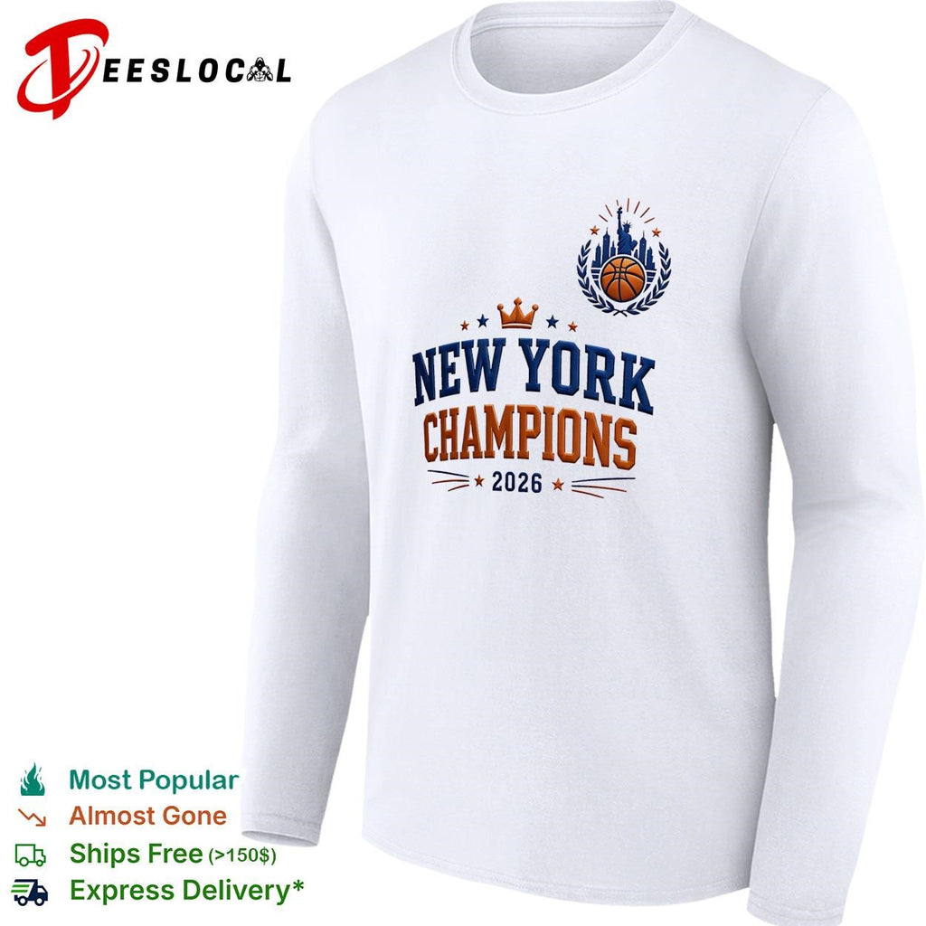 New York champions 2026 crown baseball shirt