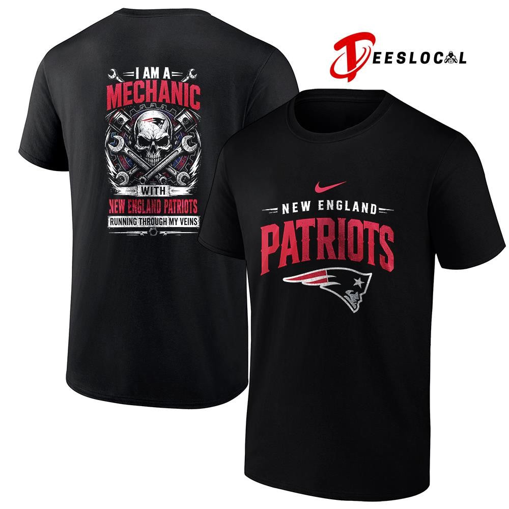 NewEnglandPatriotsIamamechanicrunningthroughmyveinsskeletonshirt