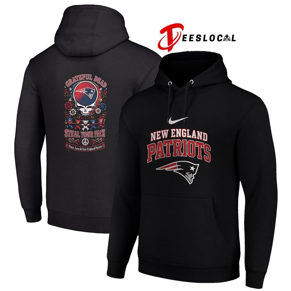 NewEnglandPatriotsxGratefulDeadstealyourfacepeacelovelogoshirt