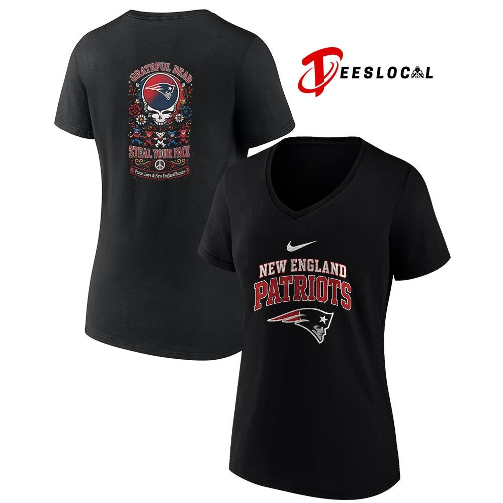 NewEnglandPatriotsxGratefulDeadstealyourfacepeacelovelogoshirt