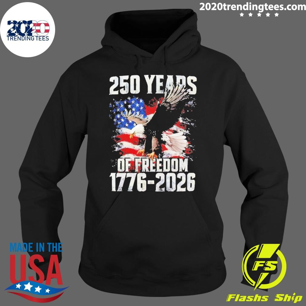 Bald Eagle 250 Years Of Freedom 1776-2026 Shirt