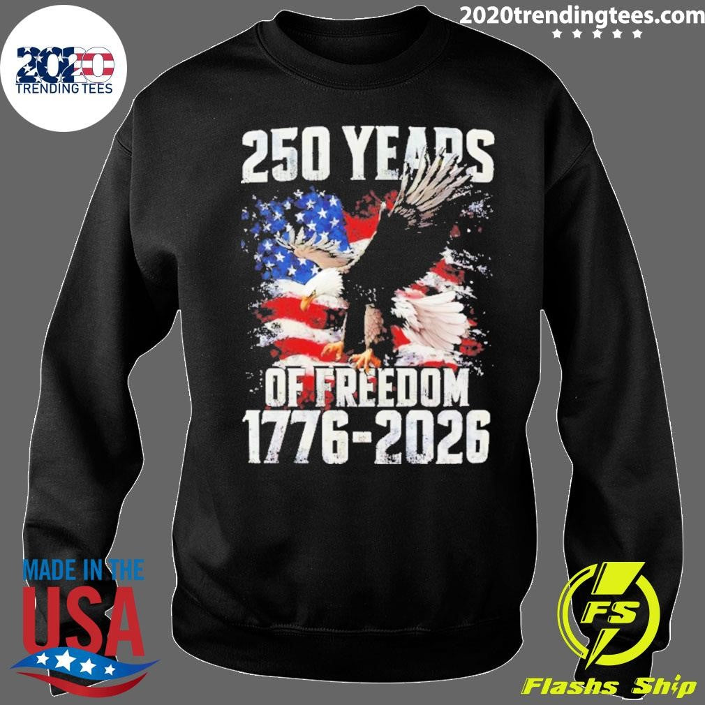 Bald Eagle 250 Years Of Freedom 1776-2026 Shirt