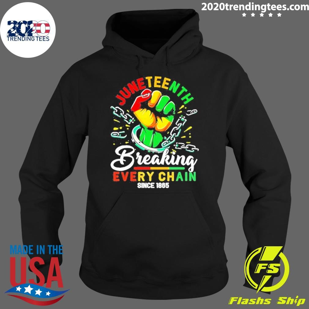 Handcuff Juneteenth Breaking Every Chain Since 1865 Shirt