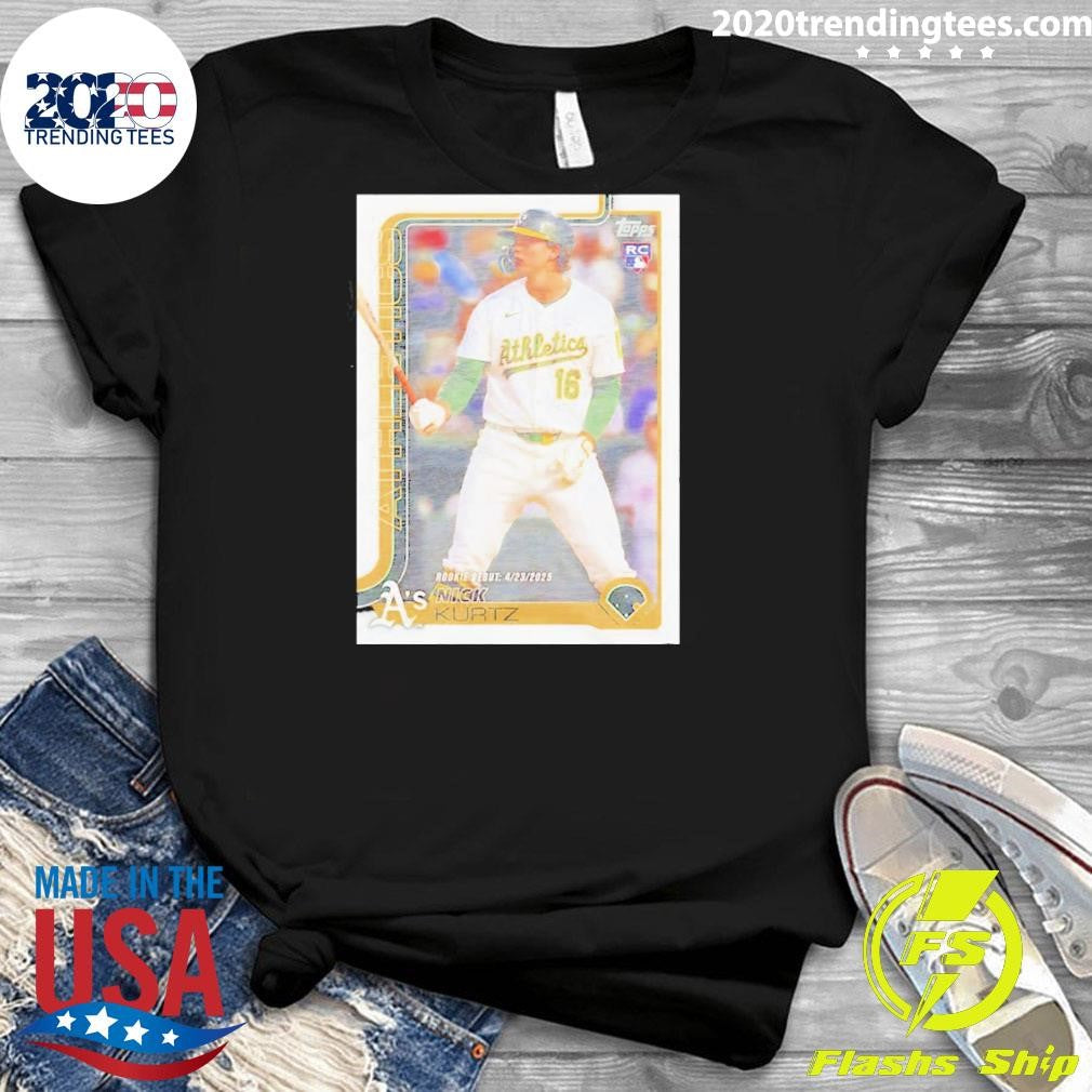 Nick Kurtz Athletics Topps Baseball 2026 Tee Shirt