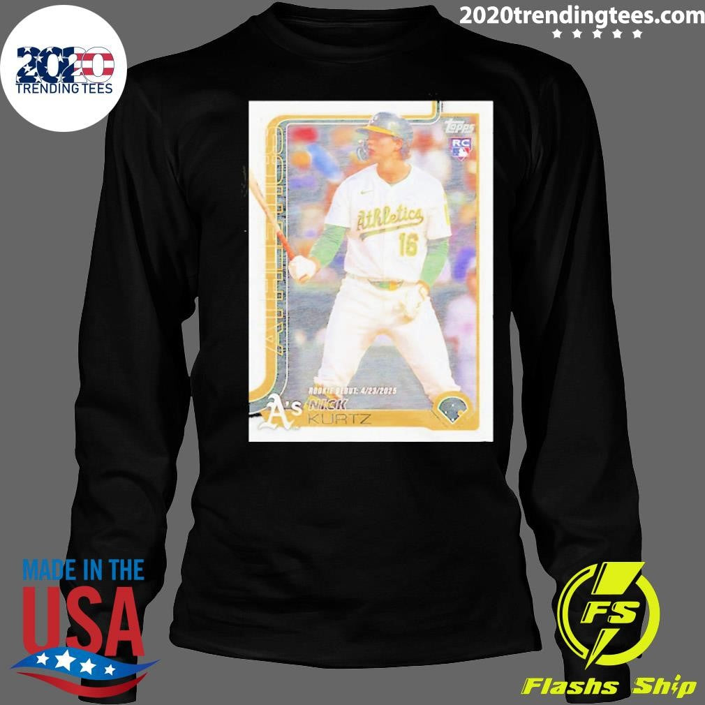 Nick Kurtz Athletics Topps Baseball 2026 Tee Shirt