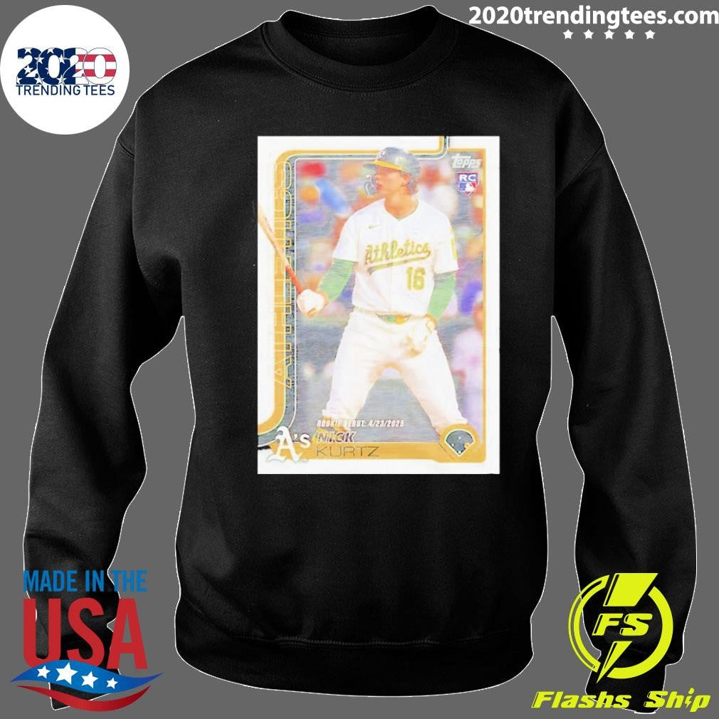 Nick Kurtz Athletics Topps Baseball 2026 Tee Shirt