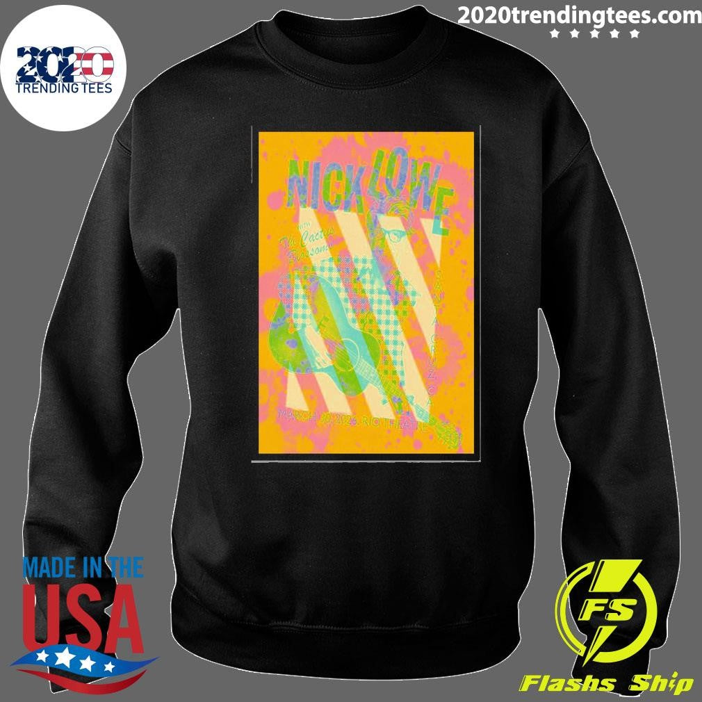 Nick Lowe With The Cactus Blossoms Rio Theatre Santa Cruz CA March 30 2026 Shirt