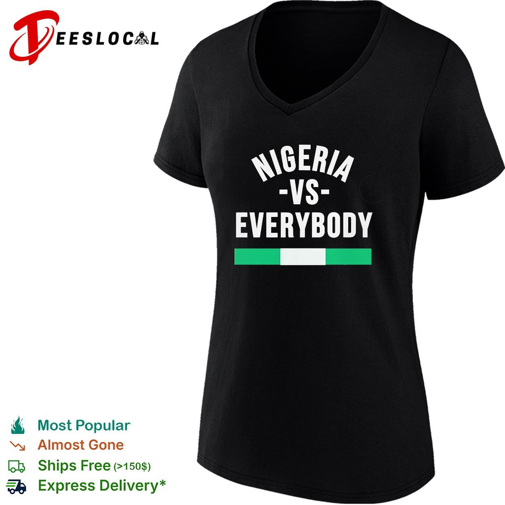 Nigeria vs everybody flag soccer pride shirt