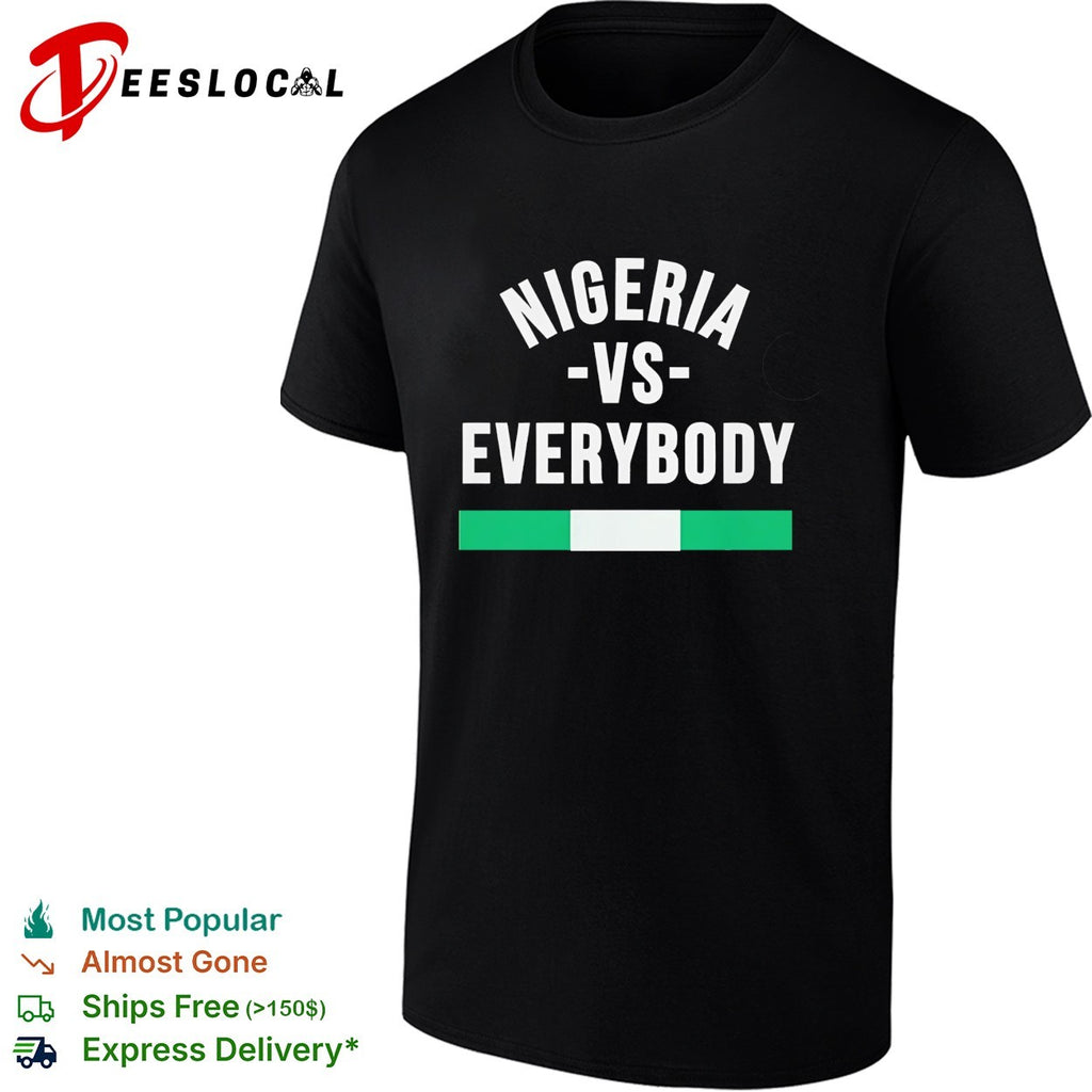 Nigeria vs everybody flag soccer pride shirt