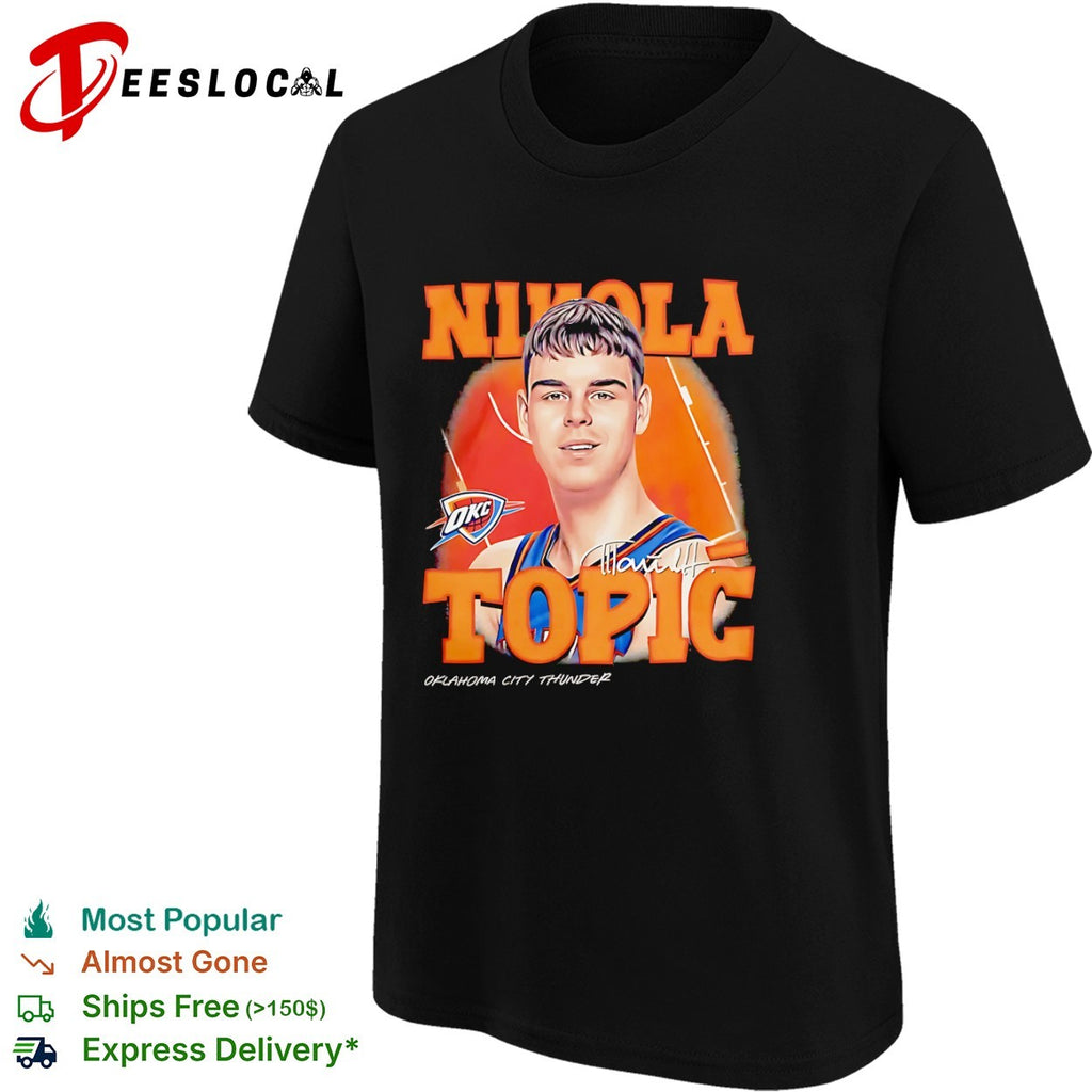Nikola Topic Oklahoma City Thunder NBA Basketball shirt