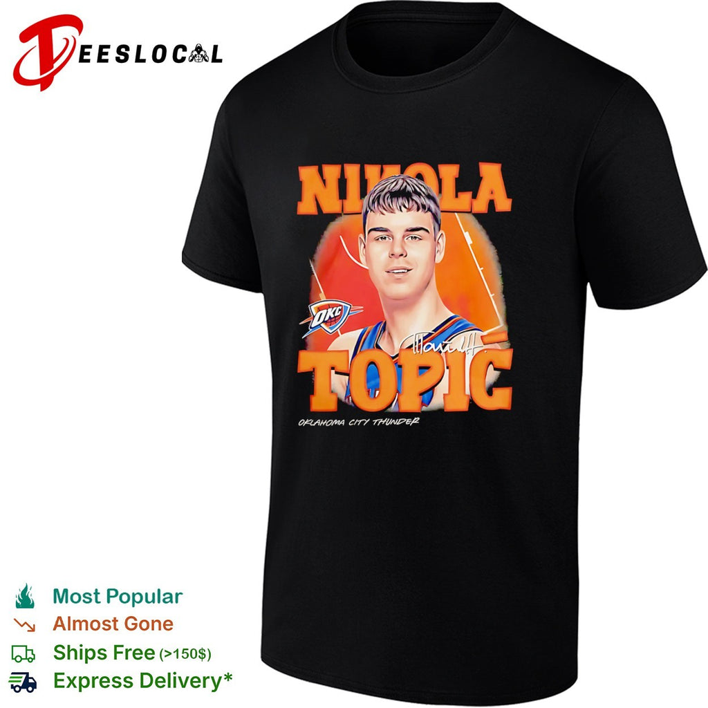 Nikola Topic Oklahoma City Thunder NBA Basketball shirt
