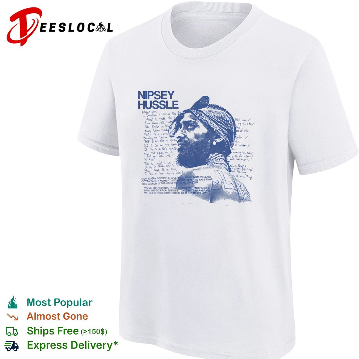 Nipsey Hussle Now every second is a classic when nothing last gotta take a shirt