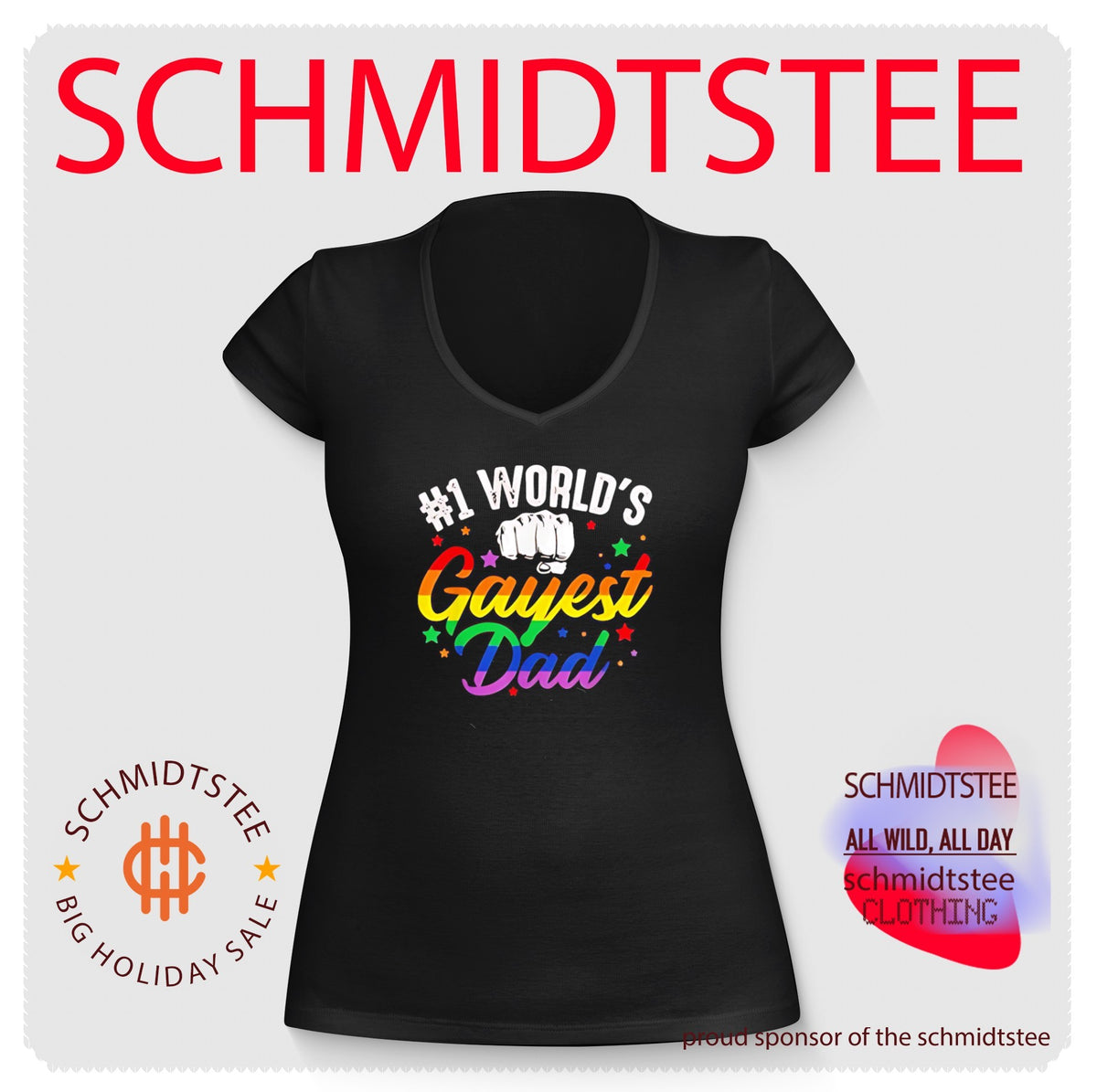 No 1 World’s Gayest Dad LGBTQ Pride Gay Father shirt