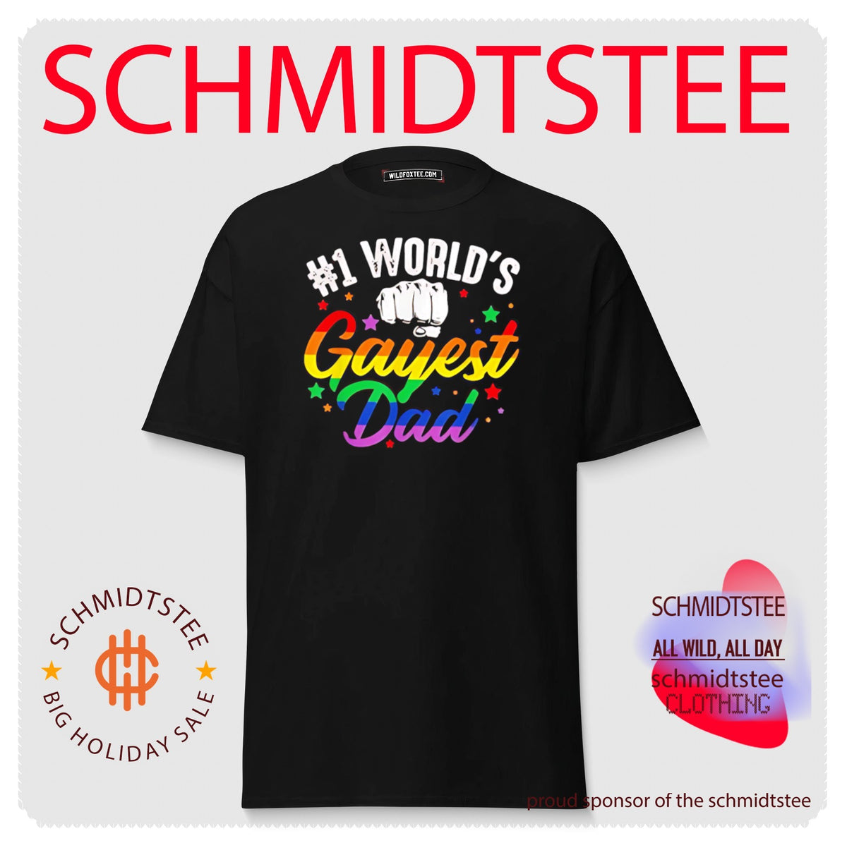 No 1 World’s Gayest Dad LGBTQ Pride Gay Father shirt