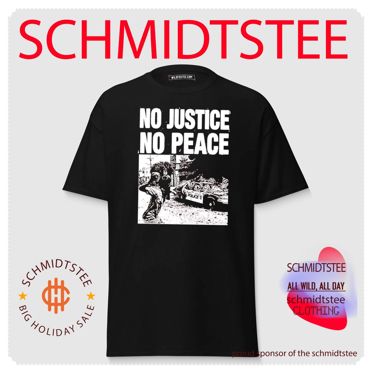 No Justice No Peace ICE Police car shirt