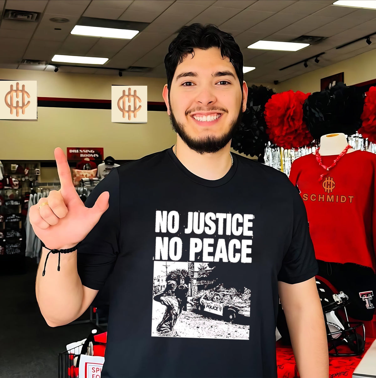 No Justice No Peace ICE Police car shirt