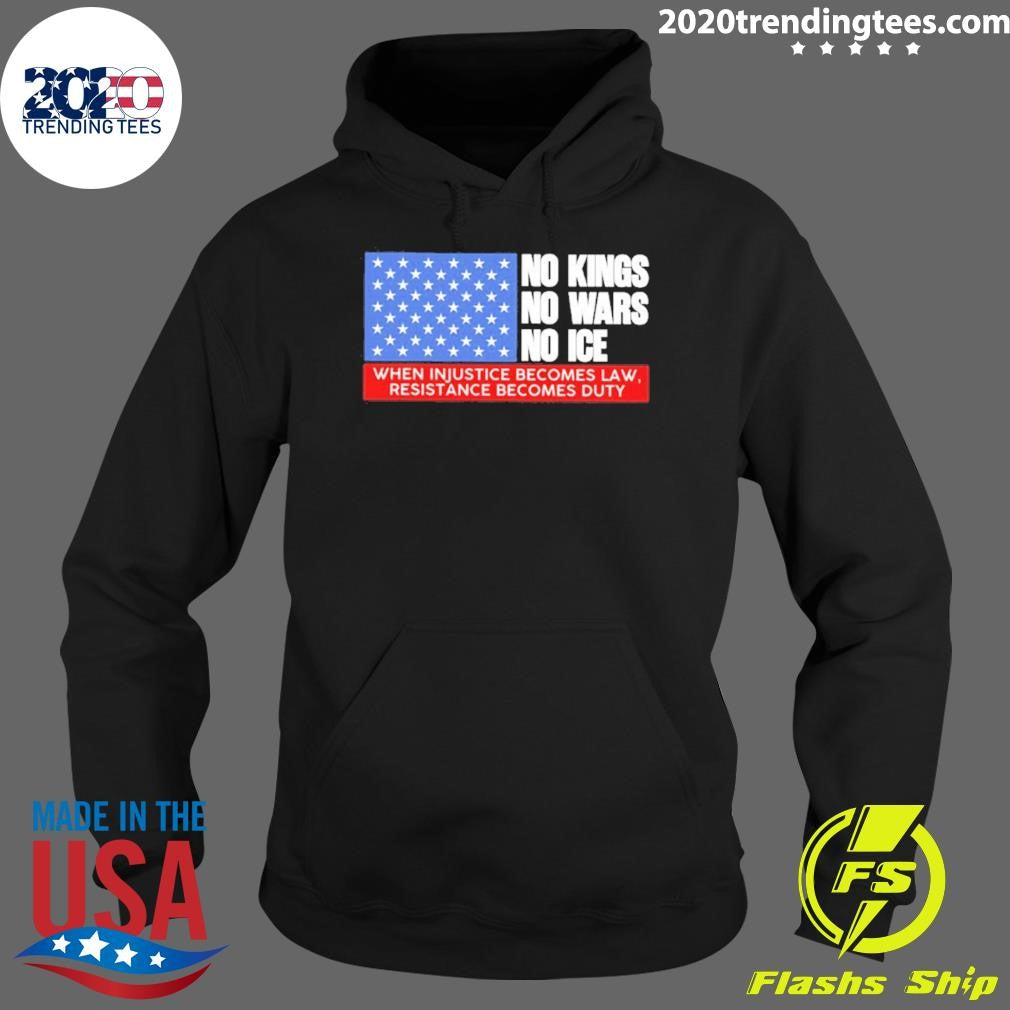 No Kings No Wars No Ice When Injustice Becomes Law Resistance Becomes Duty Shirt