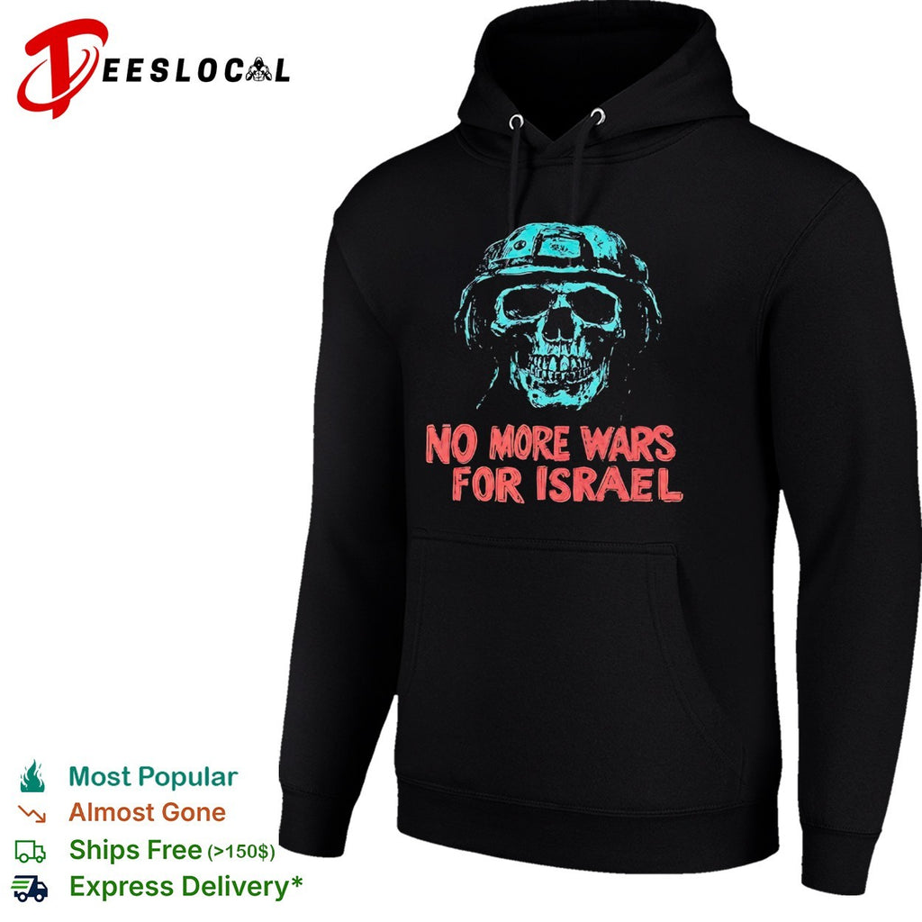 No More Wars for Israel skull helmet shirt