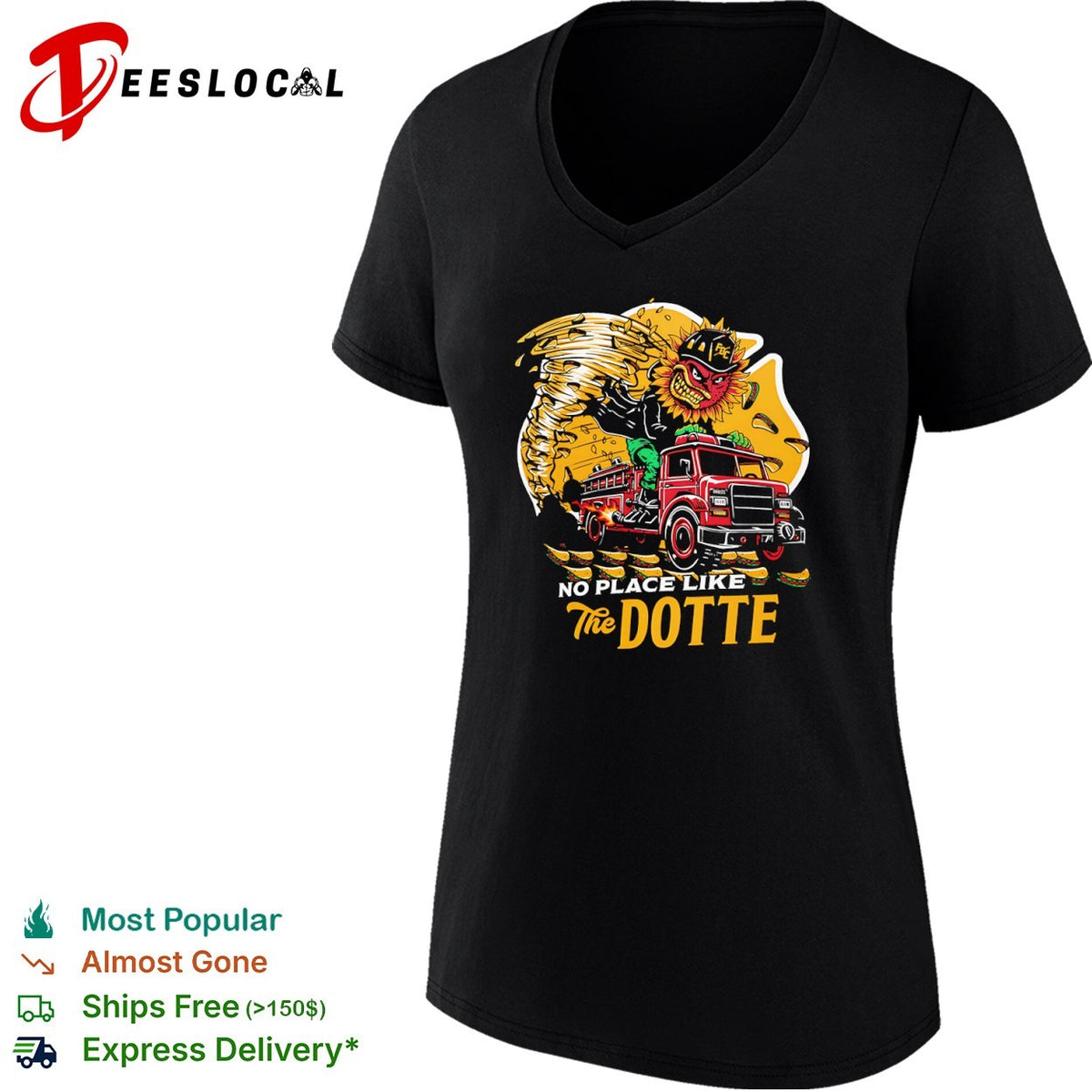 No Place Like The Dotte Firetruck Shirt