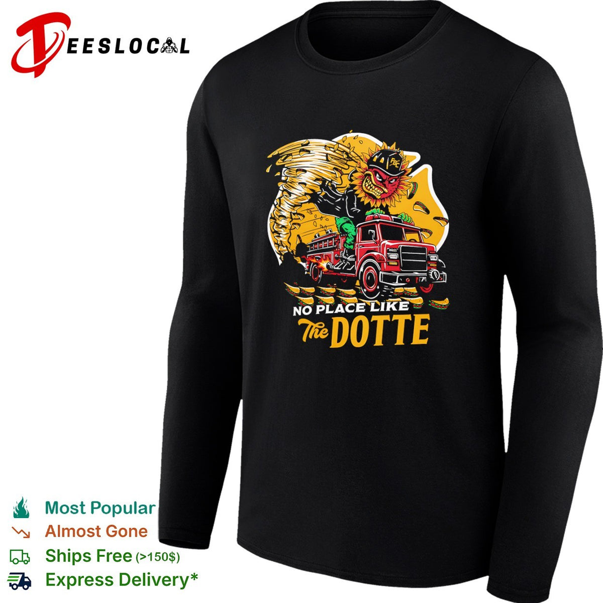 No Place Like The Dotte Firetruck Shirt