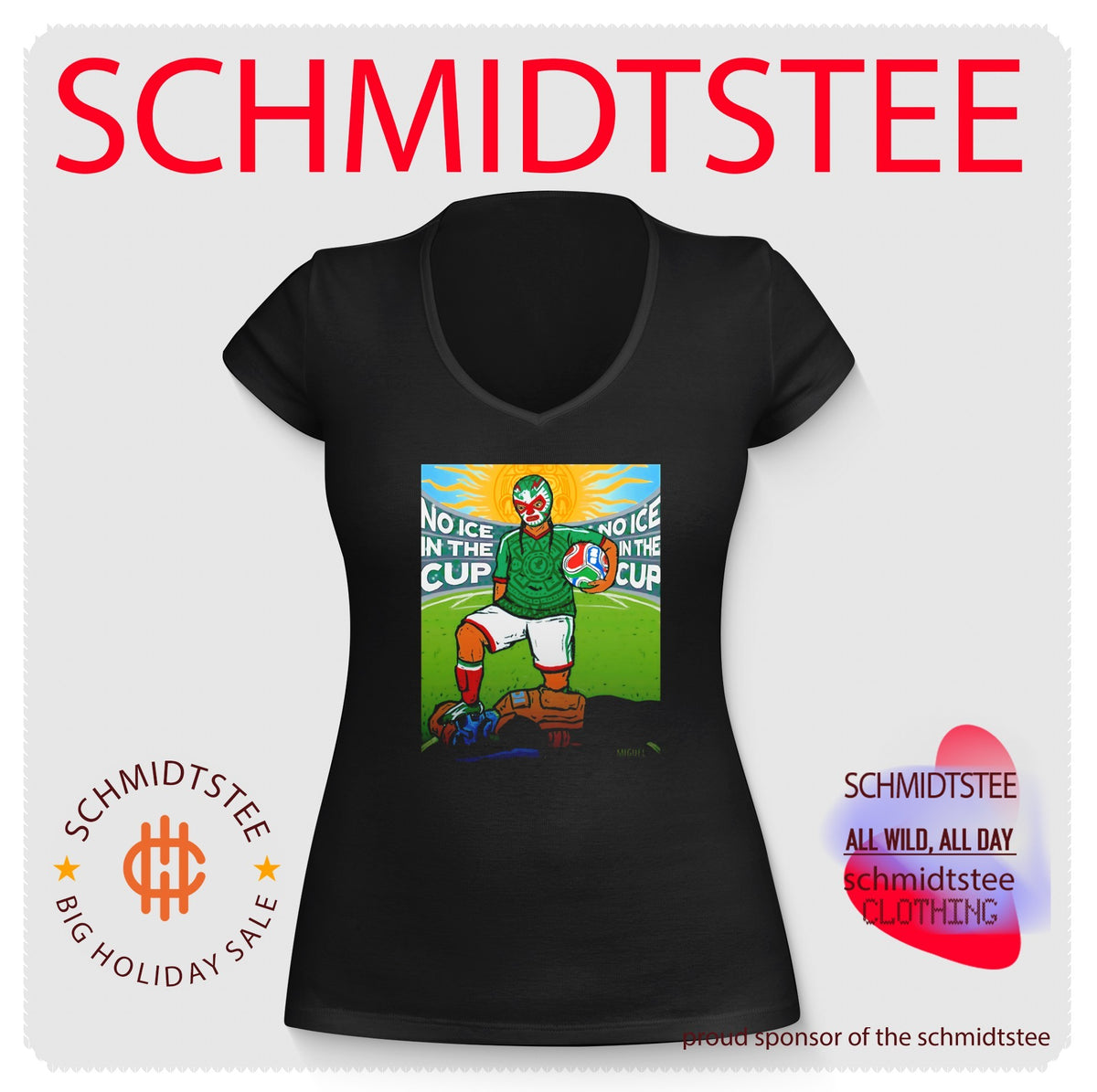 No ice in the cup mexico national football team luchador shirt