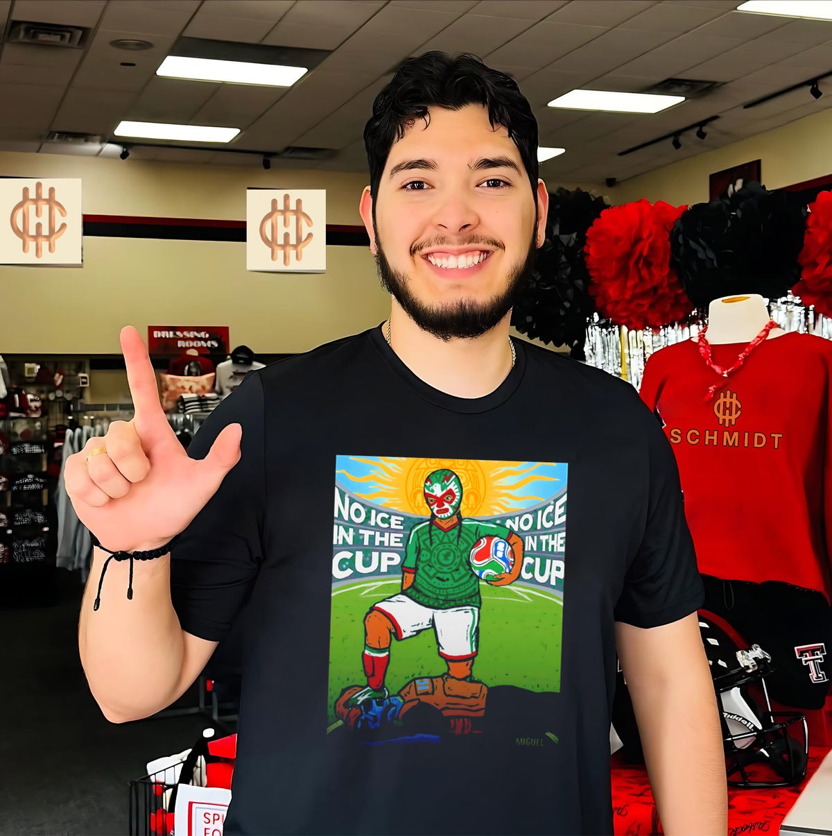 No ice in the cup mexico national football team luchador shirt