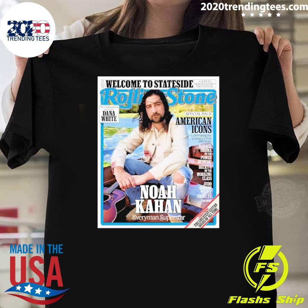 Noah Kahan X Rolling Stone Poster Magazine Cover Welcome To Stateside Shirt