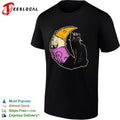 Nonbinary Pride Black Cat Crescent Moon shirt