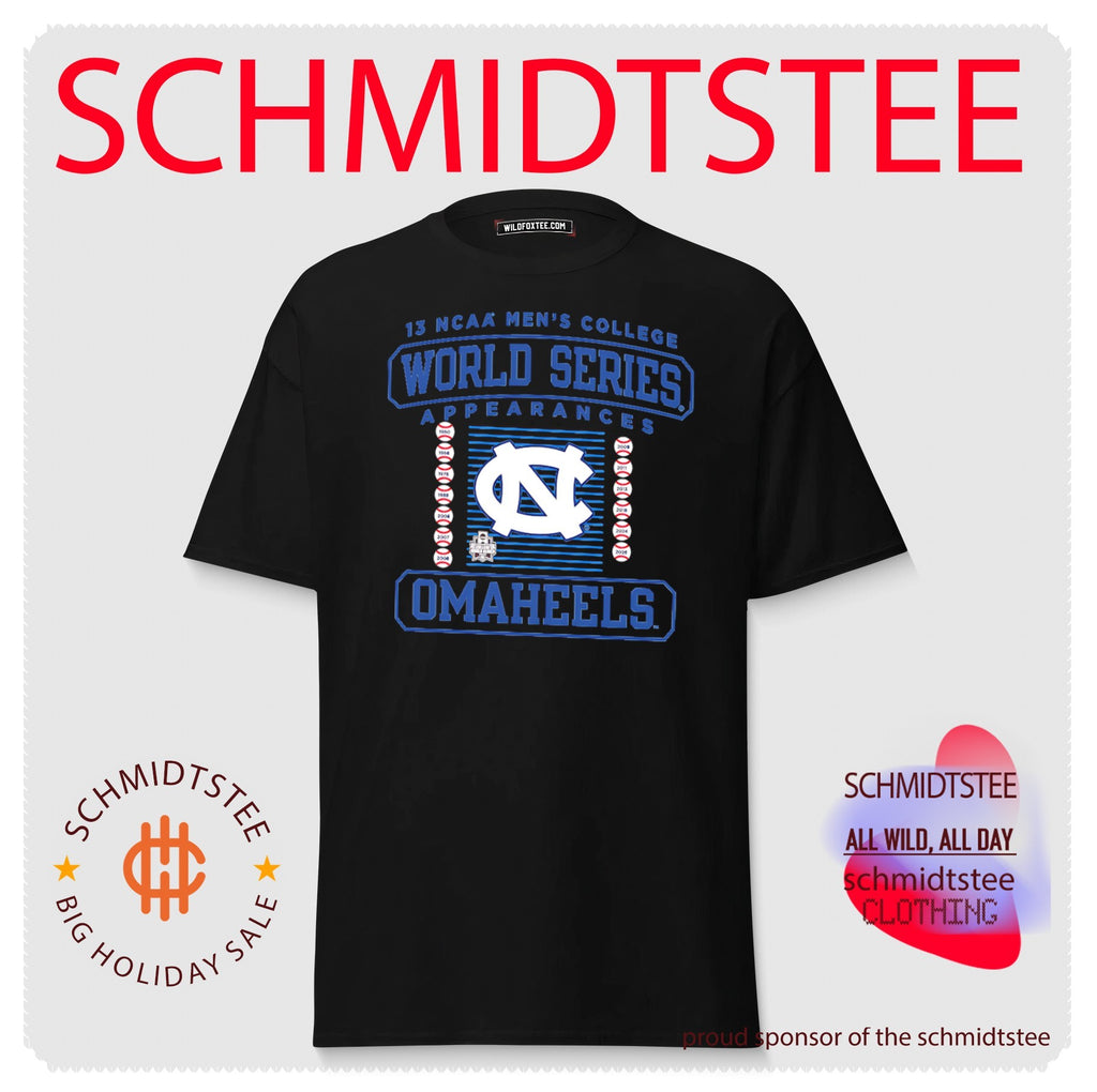 North Carolina Tar Heels 2026 13 Men’s College World Series Omaheels shirt