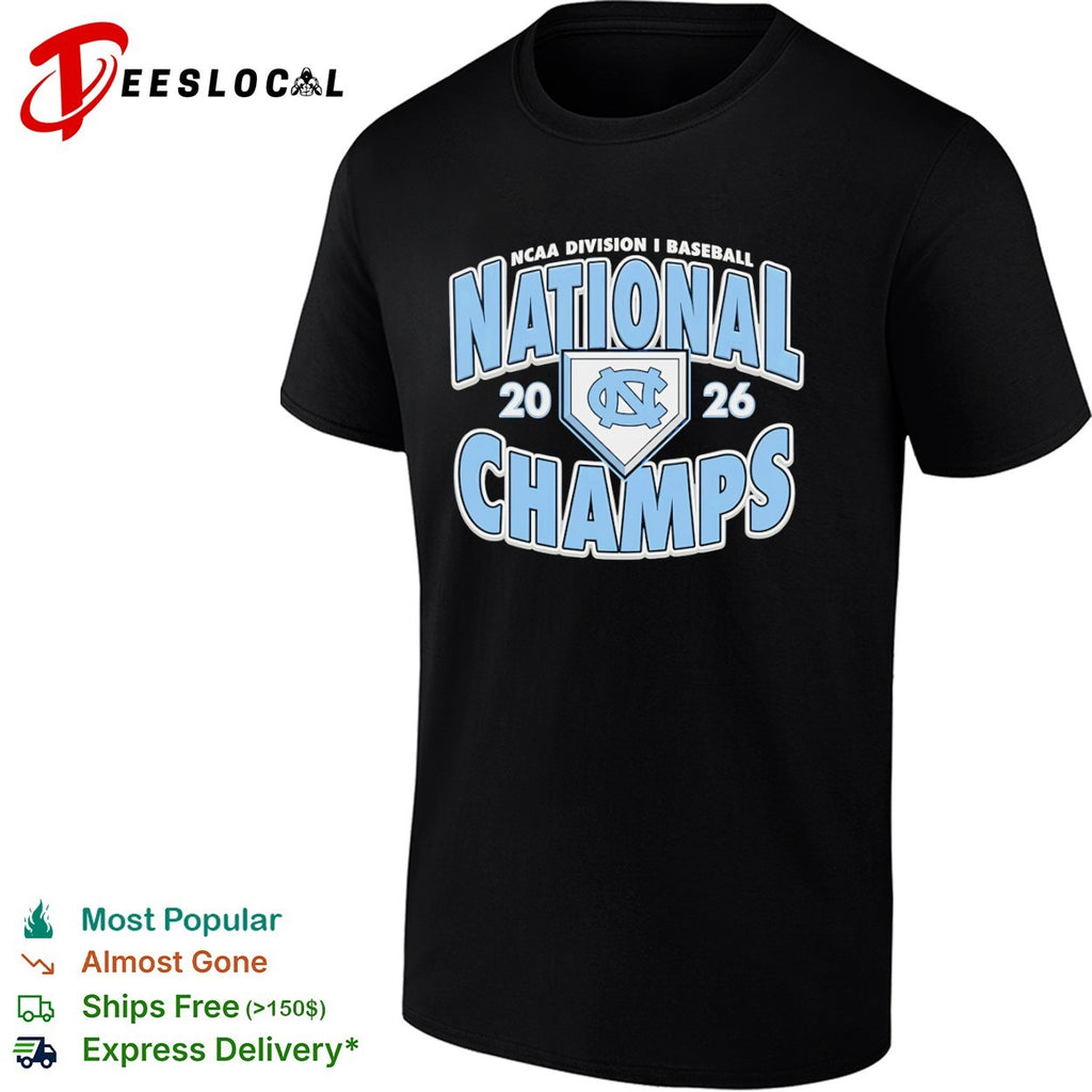 North Carolina Tar Heels NCAA Division I Baseball 2026 National Champs shirt