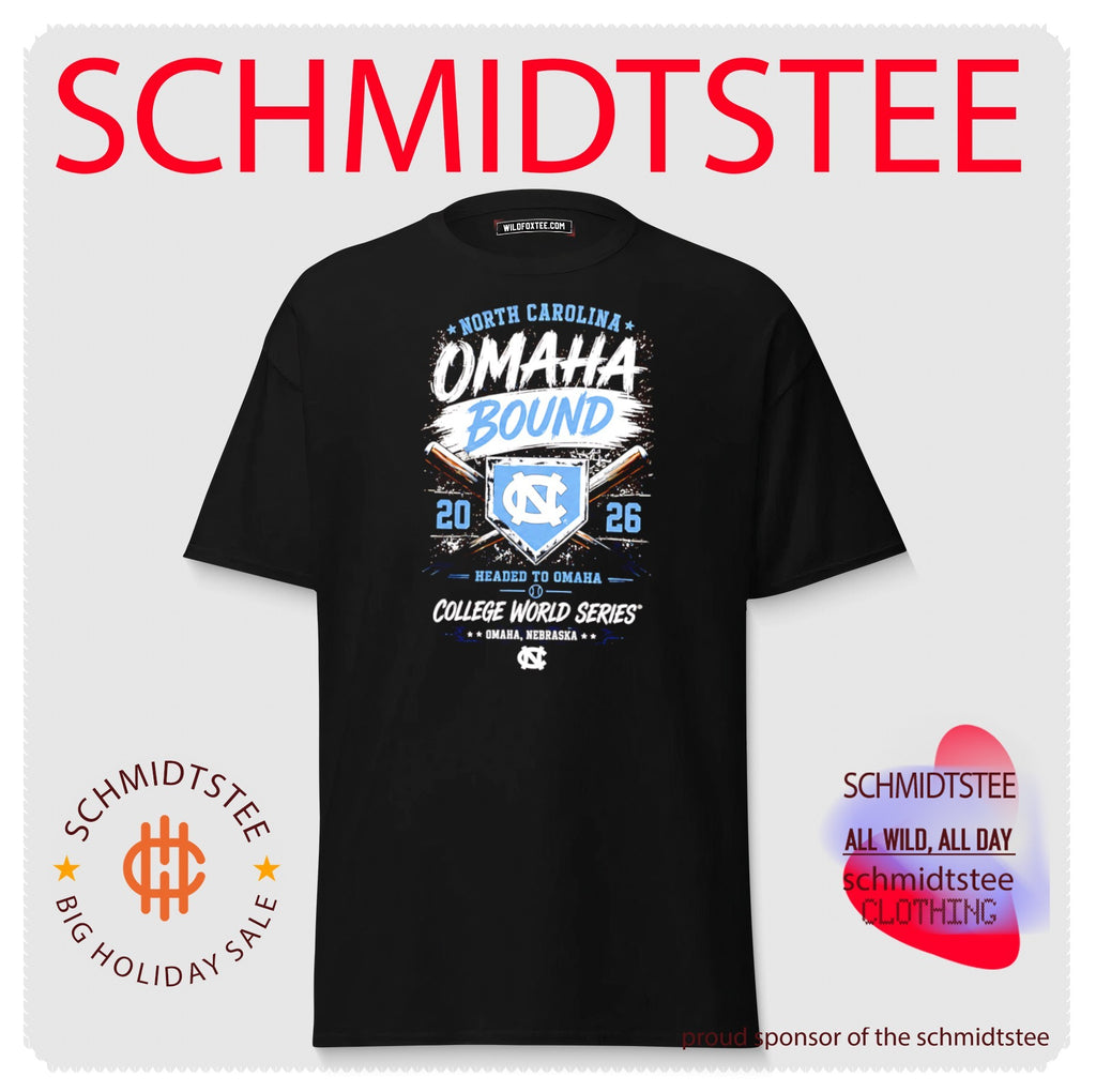 North Carolina Tar Heels Omaha Bound 2026 Men’s College World Series shirt