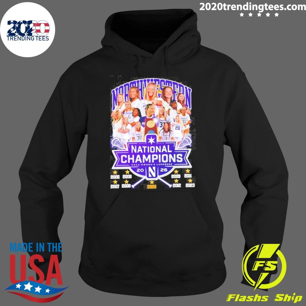 Northwestern Wildcats 2026 Ncaa Women’s Lacrosse 8x National Champions Shirt