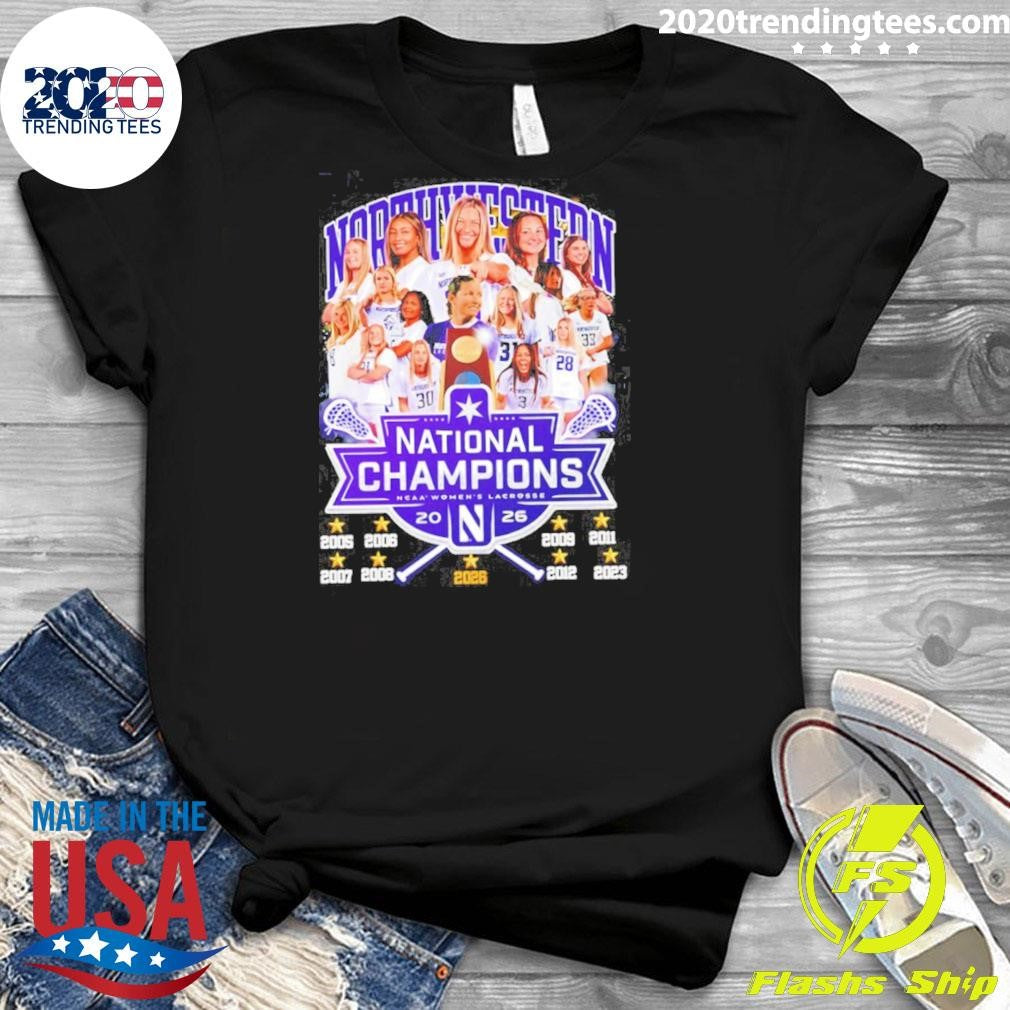 Northwestern Wildcats 2026 Ncaa Women’s Lacrosse 8x National Champions Shirt