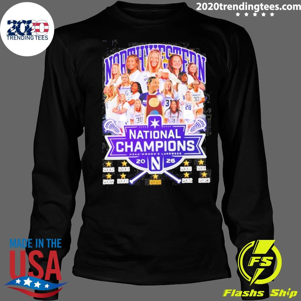 Northwestern Wildcats 2026 Ncaa Women’s Lacrosse 8x National Champions Shirt