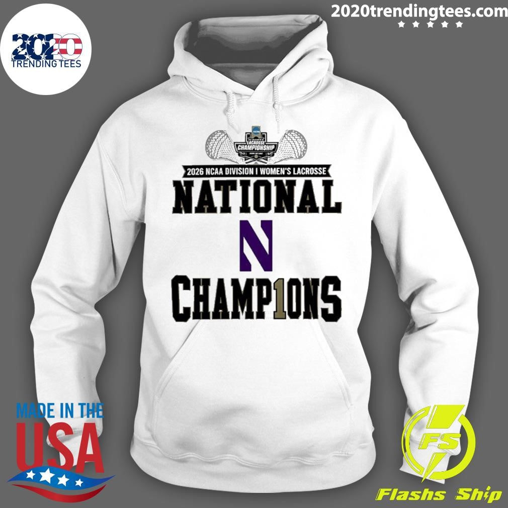 Northwestern Wildcats 2026 Ncaa Women’s Lacrosse National Champions Locker Room Shirt