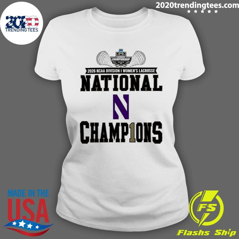 Northwestern Wildcats 2026 Ncaa Women’s Lacrosse National Champions Locker Room Shirt
