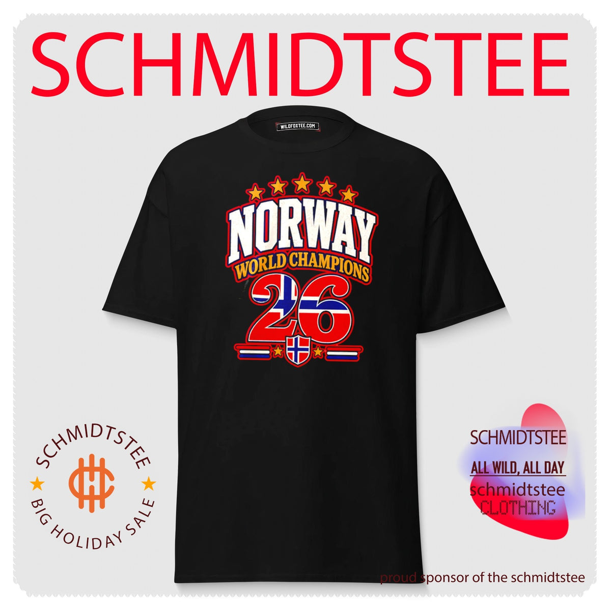 Norway 2026 World Champions Flag shirt