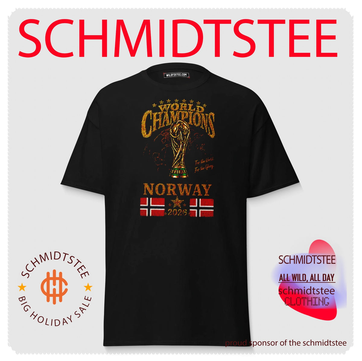 Norway 2026 World Champions For The World For The Glory shirt