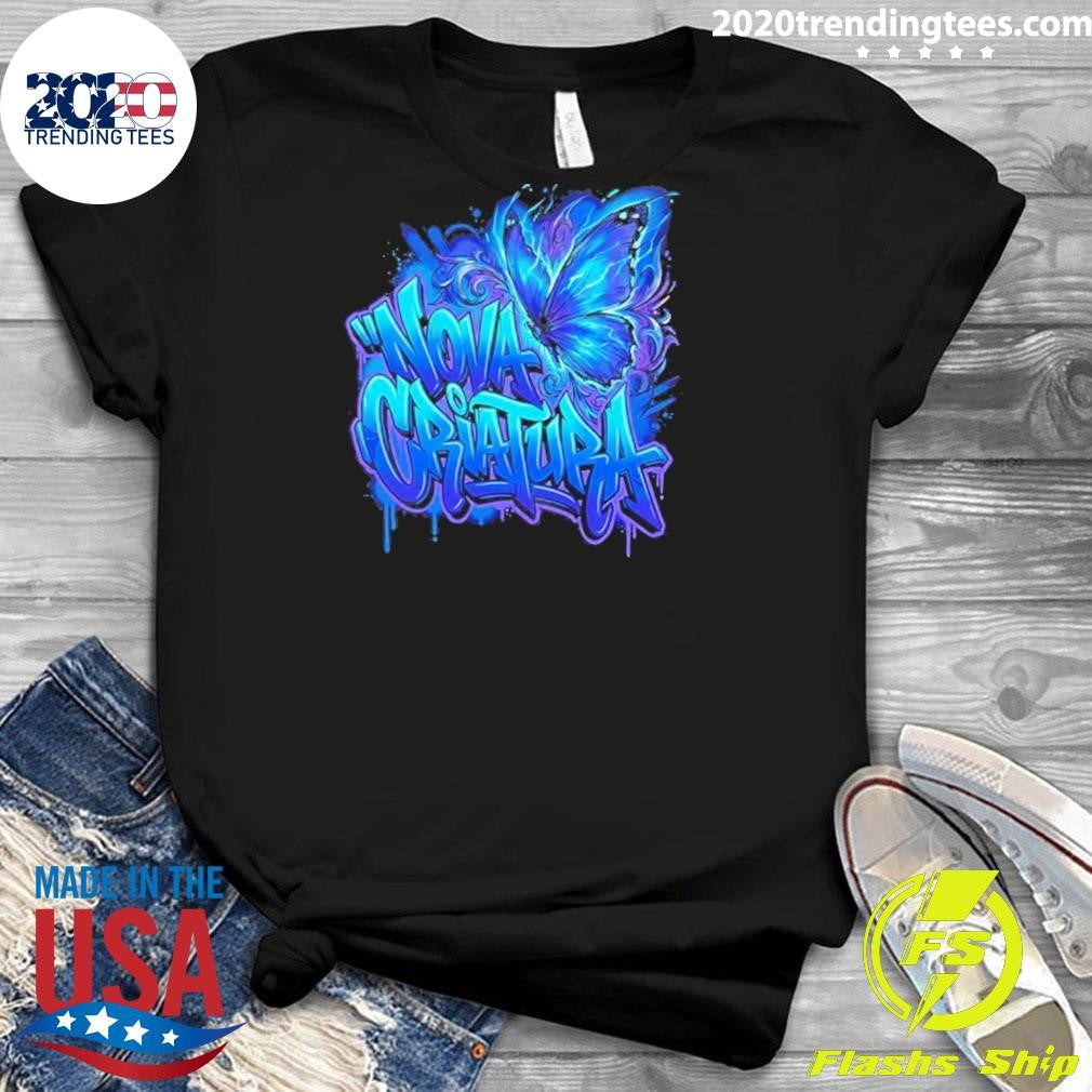 Nova Criatura Butterfly And Lightning Graphic Shirt