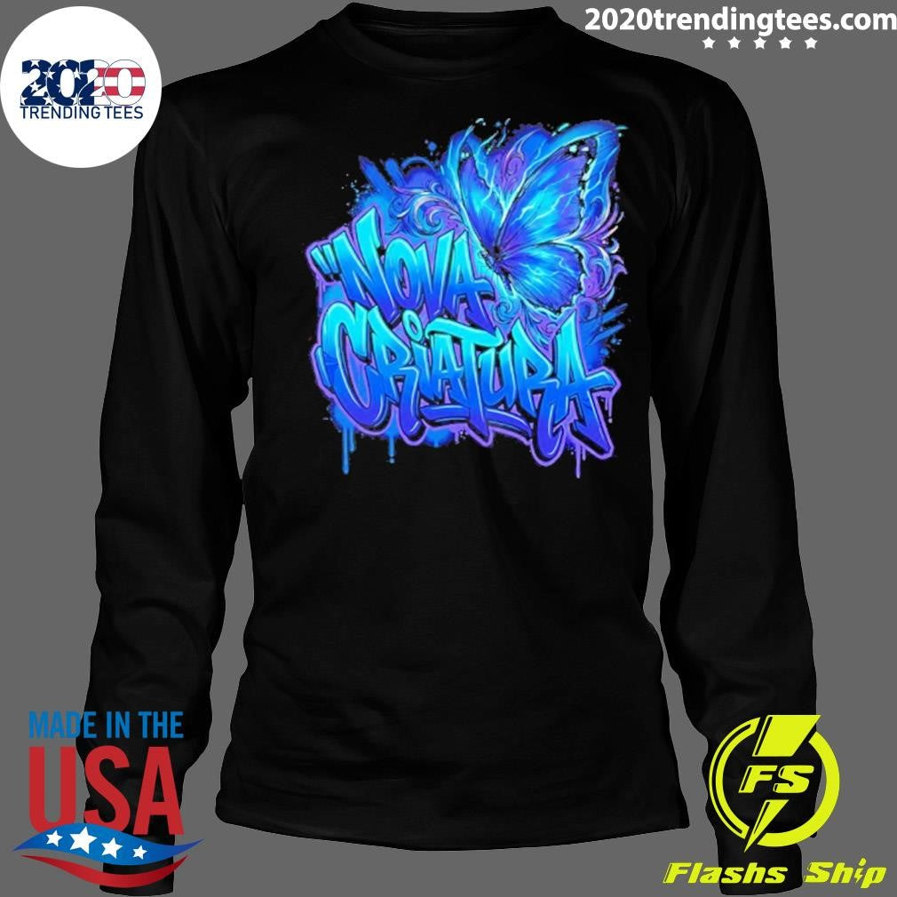 Nova Criatura Butterfly And Lightning Graphic Shirt