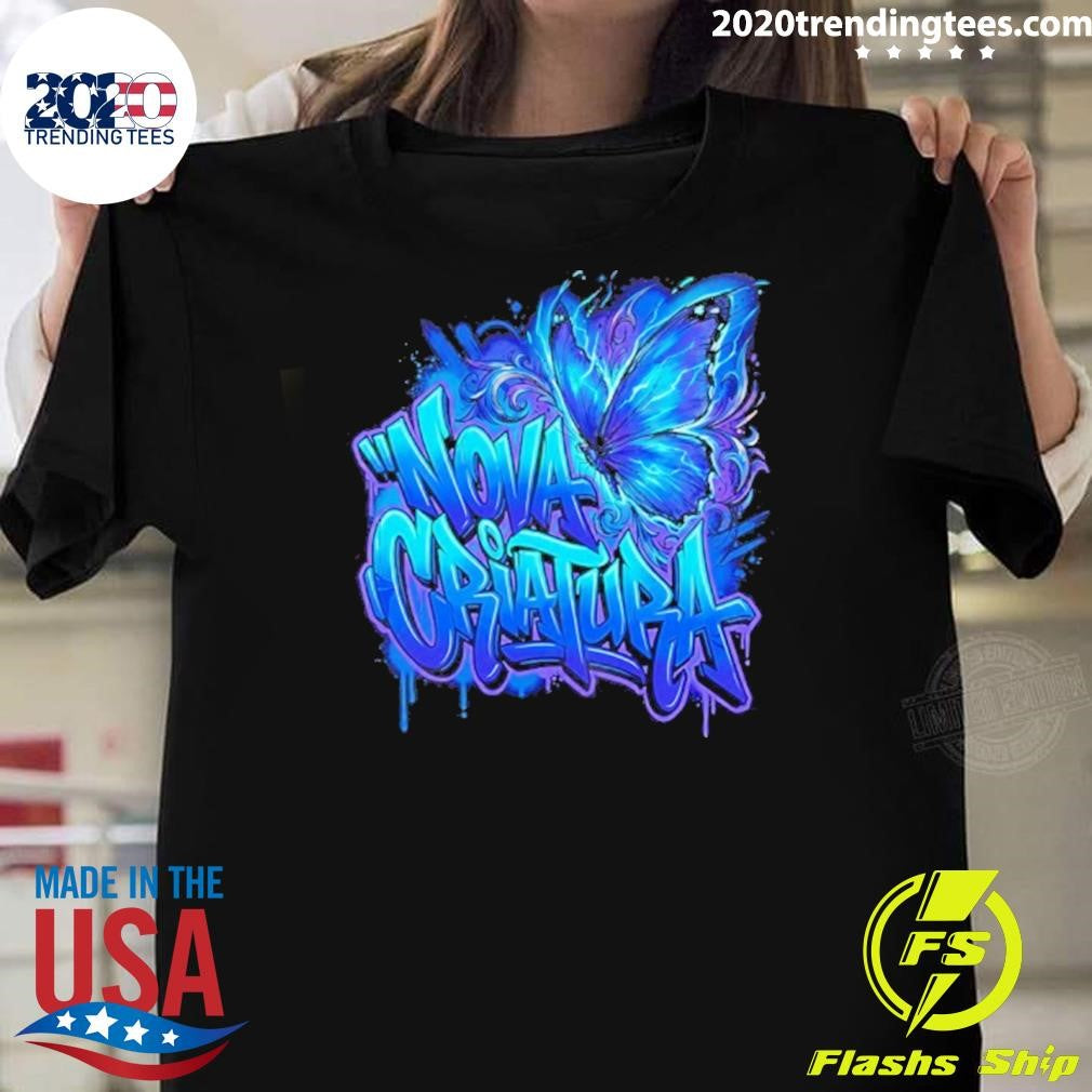 Nova Criatura Butterfly And Lightning Graphic Shirt