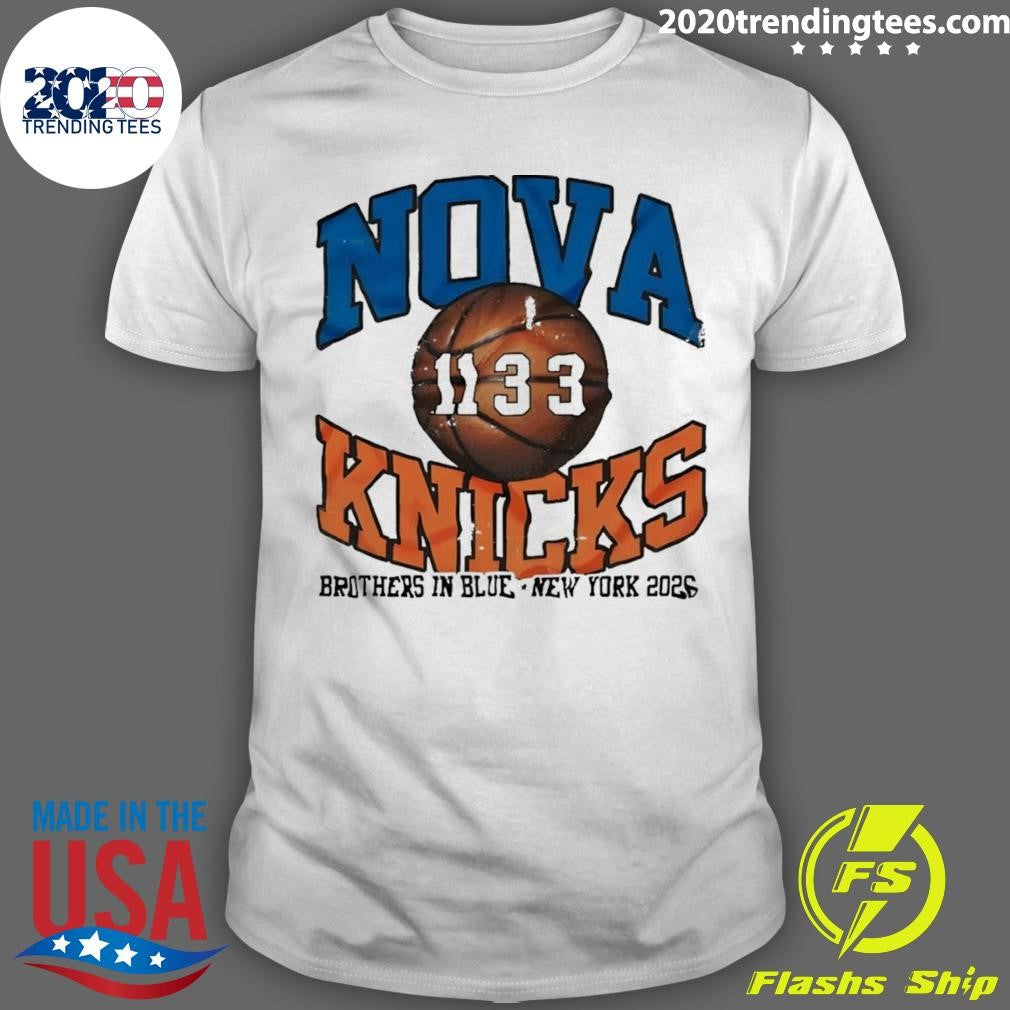 Nova Knicks Villanova Nba Playoffs 2026 Brothers In Blue Shirt