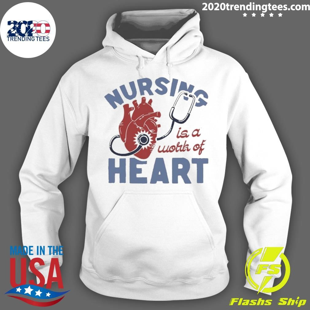 Nursing Is A Work Of Heart, Sassy Frass Nurse Vintage T-Shirt
