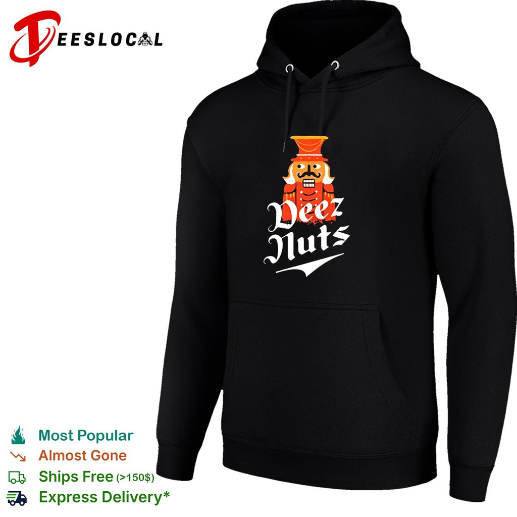 Nutcracker Deez Nuts Funny Christmas Holiday Humor Wordplay Graphic Novelty shirt