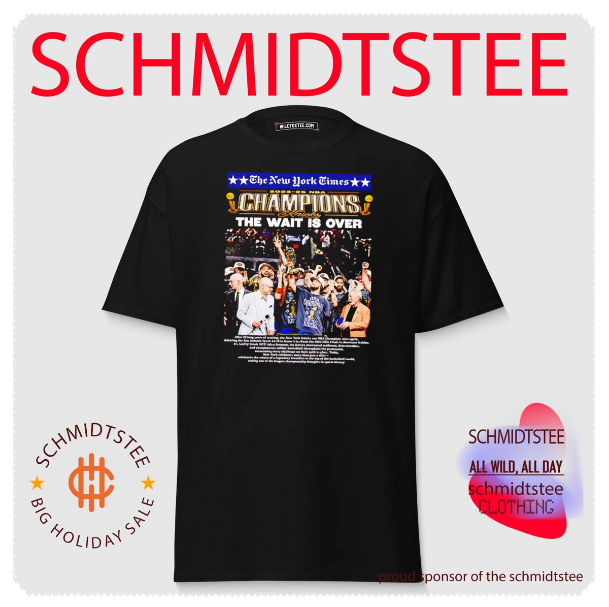 Ny Knicks 2026 NBA champions the wait is over Jalen Brunson shirt