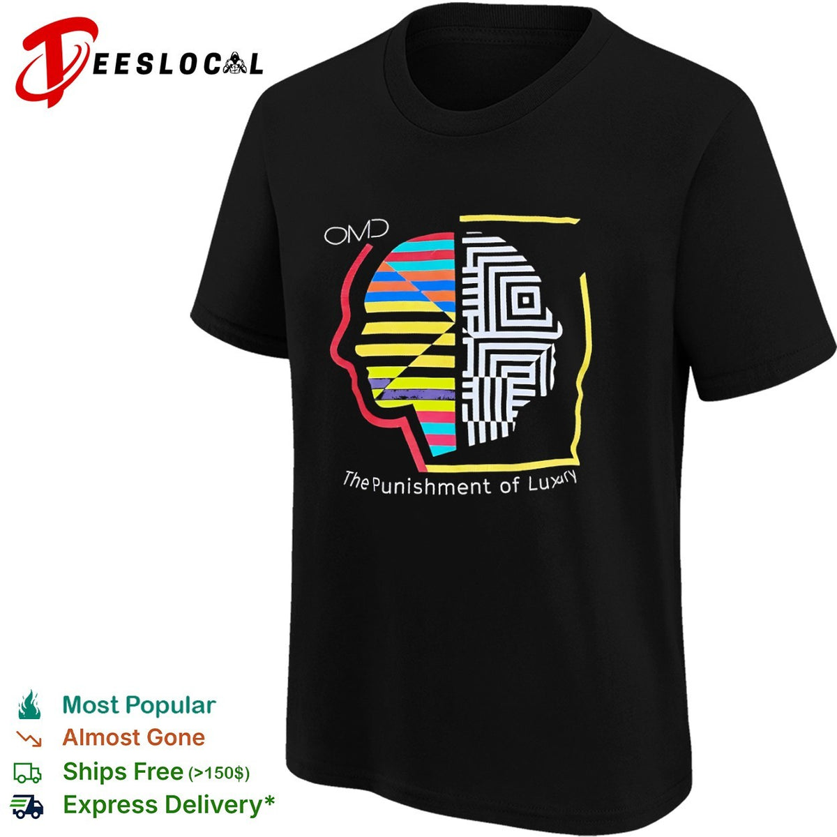 OMD The Punishment of Luxury synthpop band shirt