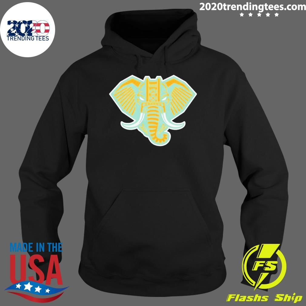 Home Run Elephant Oakland Athletics Sacramento Baseball Tee Shirt