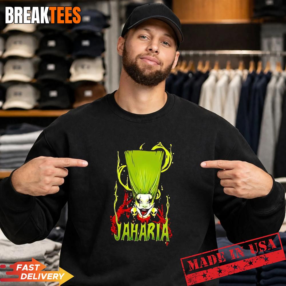 Obsessed Jaharia horror face graphic T-Shirt