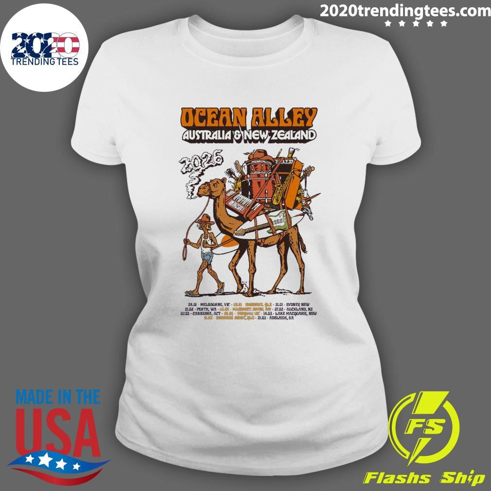 Ocean Alley 2026 AUS NZ Tour Limited Holographic Tour Shirt