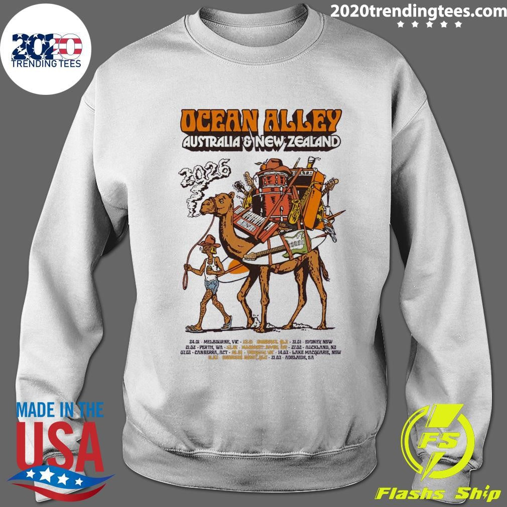 Ocean Alley 2026 AUS NZ Tour Limited Holographic Tour Shirt